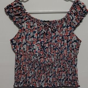 Women Floral Crop Top